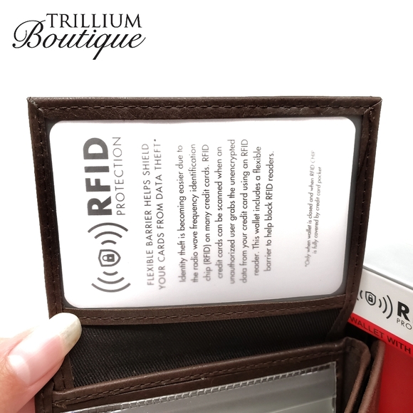 GUESS RFID Protection Brown Wallet & Valet NWT - Picture 7 of 10